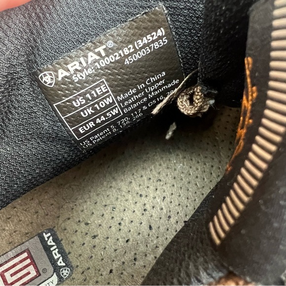 Ariat Shoes Mens Size 11EE ATS Terrain 10002182 Brown Leather Hiking Boots - Picture 8 of 11